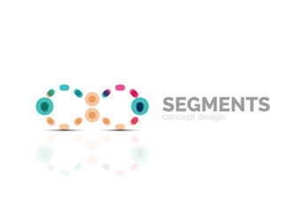 Vector outline minimal abstract geometric logo