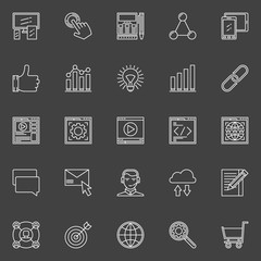 SEO and web optimization icons