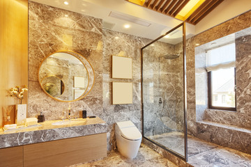 interior of modern bathroom