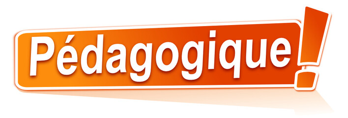 pédagogique sur étiquette orange