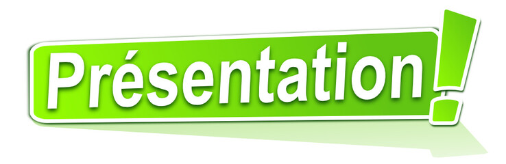 présentation sur étiquette verte
