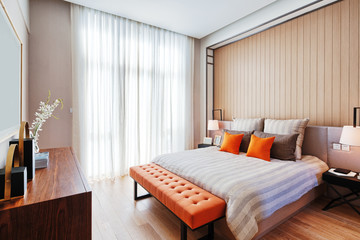 interior of modern bedroom