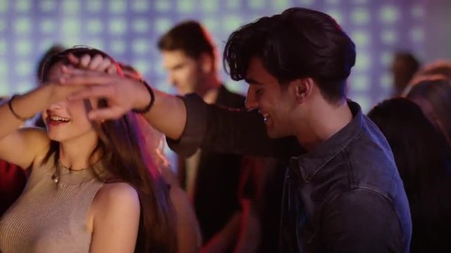 Beautiful couple dances