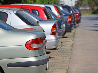 Fototapeta premium Cars in the parking lot