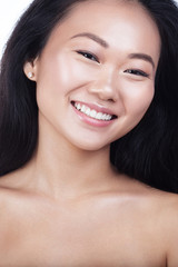 Asian model beauty glamour portrait. Beautiful Young Woman