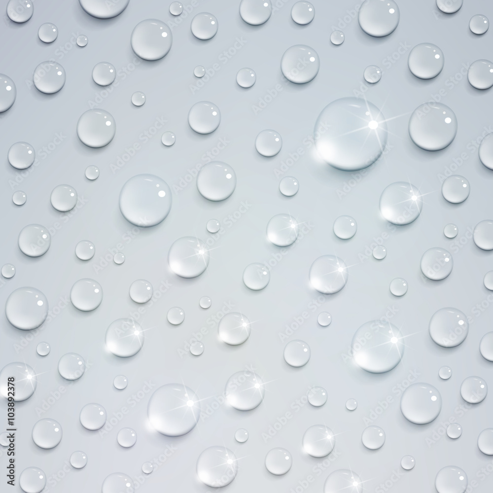 Canvas Prints shiny water drops