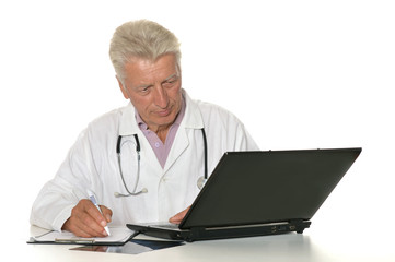 doctor with a laptop