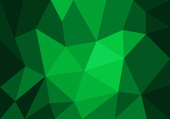 Obraz premium polygonal mosaic green background