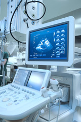 Advance ultrasound machine in hospital