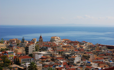 Fototapeta na wymiar Греция остров Закинф вид на город сверху