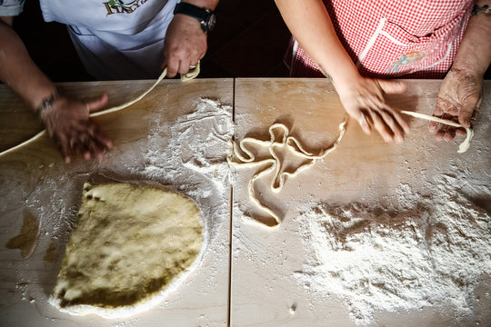 handmade pasta - table