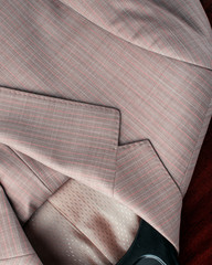 Full Frame Background of Fabric and Detail from Mens Suits