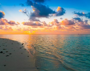 Maldives,  tropical sea background sunset 1!