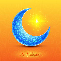 Moon for Muslim Community Festival Eid Mubarak