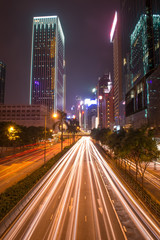 Fototapeta na wymiar hong kong,modern city at night