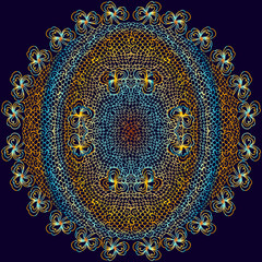 Hand drawn vector doodle mandala