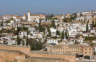 Obraz premium Albaicin District in Granada, Spain