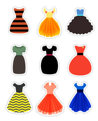 Retro Fashion Dresses Set