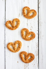 Pretzel with cinnamon and sugar