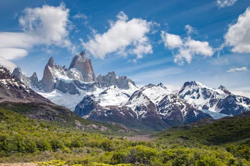 Acrylic prints Fitz Roy fitz roy mountain, mountains landscape, patagonia, south america, argentina, glacier in mountains