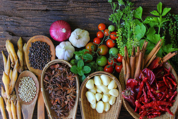 Various spices.