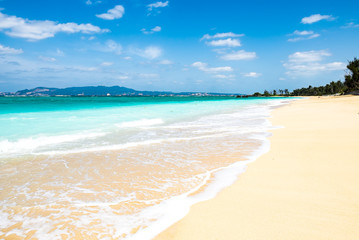 Beach, sea, landscape. Okinawa, Japan, Asia.