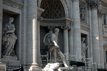 Naklejka premium Fontana di Trevi