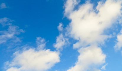 blue sky and clouds