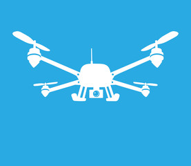 This is an illustration of quadcopter symbol