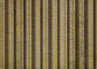 Light brown snakeskin curtain drape background