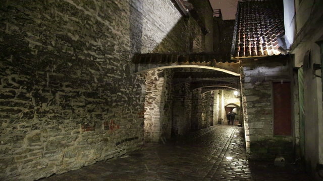 Katariina kaik (St. Catherine's Passage) - walkway in old town of Tallinn, Estonia
