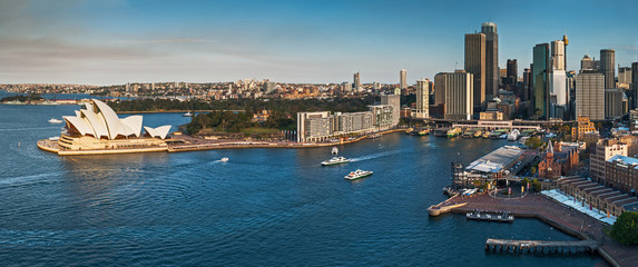 Sydney city skyline and harbour