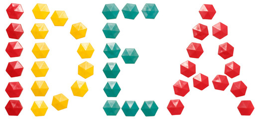 Word idea mosaic isolated