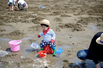 潮干狩り