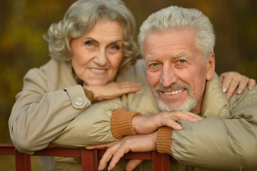 Mature couple walking