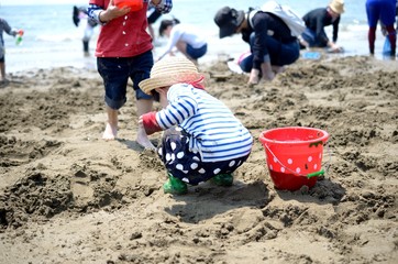 潮干狩り