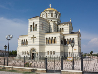 Fototapeta premium Vladimir Cathedral in the Sevastopol, Crimea,