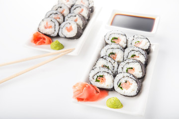 Salmon and cheese rolls