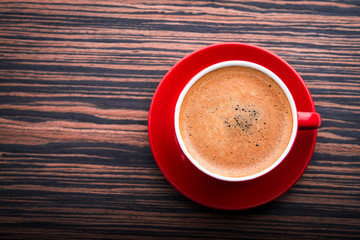 Cup with latte