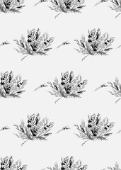 Floral lavender retro vintage background, vector illustration