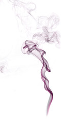 Purple insence smoke with free space for your text