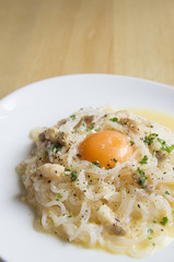 しらたきのカルボナーラ