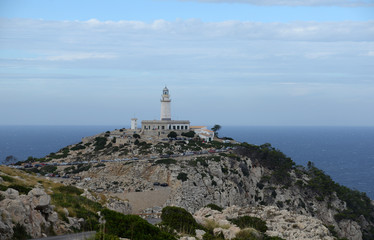 Fototapeta na wymiar Leuchtturm am Cap Formentor, Mallorca