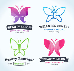 Beauty and Health Logo, Icons and Design Elements