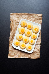 homemade biscuits with lemon cream