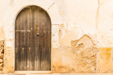 Altes Haus Tür Holz Antik Grau Verwittert