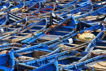 Fishing boats in Essaouira, Morocco, Africa