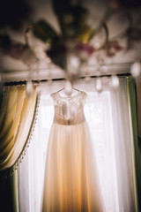 Fototapeta na wymiar Beautiful wedding dress