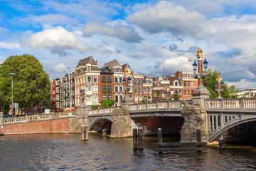 Blauwbrug bridge in Amsterdam.
