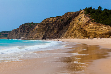 paradise beach.  beautiful sandy beach. coast beach